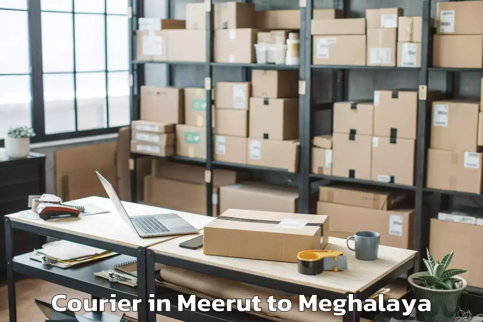 Book Meerut to Icfai University Meghalaya Tur Courier